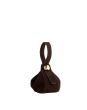 The Sculpted Metal Wristlet Bag