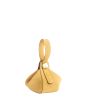 The Sculpted Metal Wristlet Bag