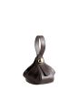 The Sculpted Metal Wristlet Bag