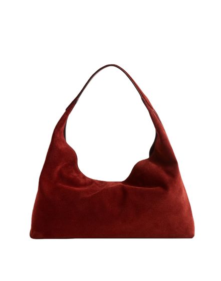 The Mylie Shoulder Bag in Italian Suede