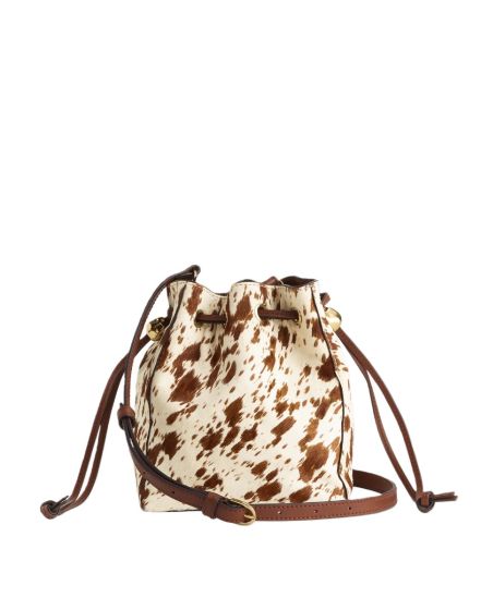 The Mini Drawstring Crossbody Bucket Bag