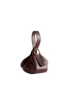 The Sculpted Metal Wristlet Bag
