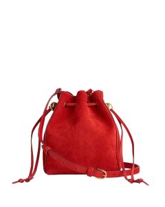 The Mini Drawstring Crossbody Bucket Bag