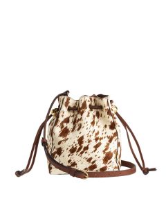 The Mini Drawstring Crossbody Bucket Bag